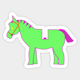 Interpretation of a Minifig Horse Sticker